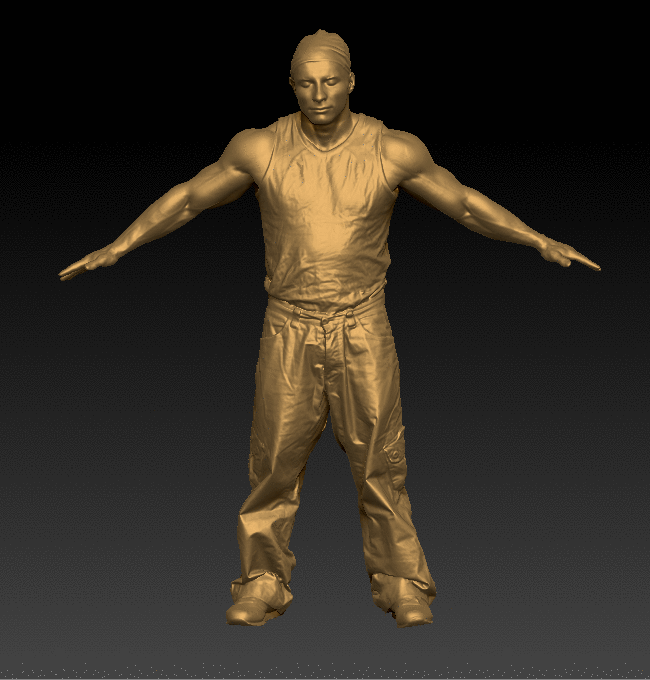 Whole Body Man White Athletic Whole body 3D scan